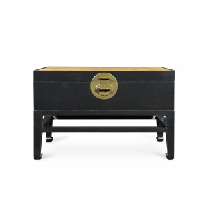BLACK LACQUER CLOTHES CHEST