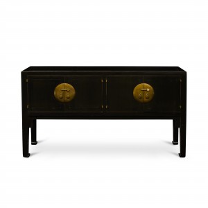 FOUR DOORS SIDEBOARD WITH TALL HORSE-HOOF LEGS