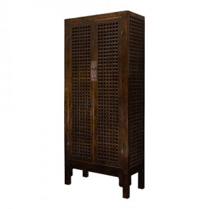 JUWOODEN SQUARE LATTICE DOORS CABINET