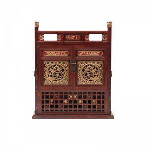 HUALI WOOD WEDDING CHEST WITH GOLD LEAF PAINTING
