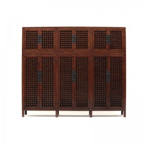 JUWOODEN DOUBLE LATTICE DOORS CABINET 