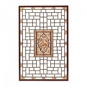 ELM WOOD CANOPY PANEL WITH GOLD LEAF