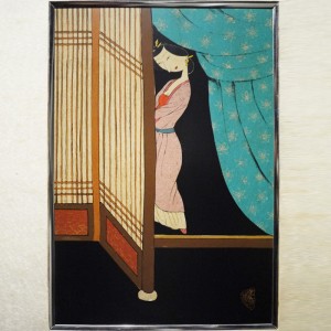 Jin Ping Mei lacquer painting