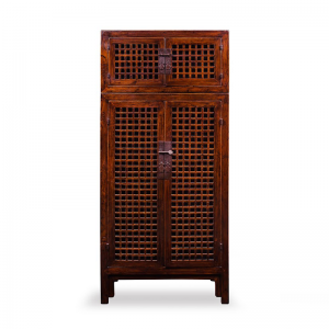 JUWOODEN SQUARE LATTICE DOORS COMPOUND CABINET