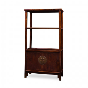 Ju wooden tapered bookshelves with two doors