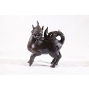 Chinese Bronze Qilin Incense Burner
