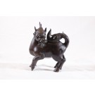 Chinese Bronze Qilin Incense Burner