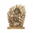 A gold gilded bronze figure of Mahakala
