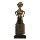 GILT BRONZE AFRICAN TRIBE FIGURING