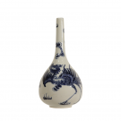BLUE & WHITE PORCELAIN VASE WITH PHONEX MOTIF
