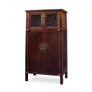 JUWOODEN DISPLAY CABINET WITH LATTICEWORK