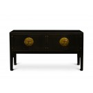 FOUR DOORS SIDEBOARD WITH TALL HORSE-HOOF LEGS