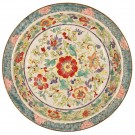 Chinese enamel plate with floral motif