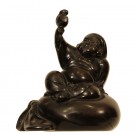 Japanese bronze seated figuer of Daikoku