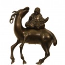 A Bronze figure of Fukurokuju god