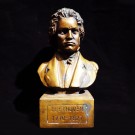Bronze figure of Beethoven head bust