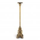 JUWOODEN LAMP STAND WITH CARVING