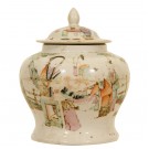 A Chinese porcelain ginger jar decorated with beautiful scenery