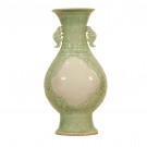 Chinese Porcelain vase in light green color