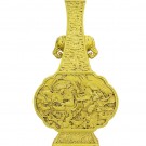 A Chinese light greenish yellow porcelain vase