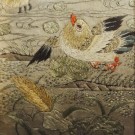 Chinese embroidery and needle work in frame