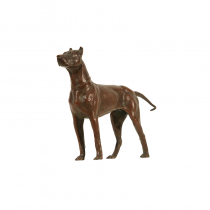 A JAPANESE BRONZE DOG