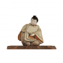 A Japanese figure of a scholar boy