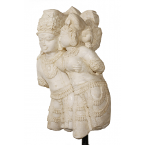Marble figure of Vishnu and Uma