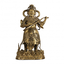 Chinese gold gilt bornze figure of the Northern King 