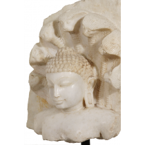 Marble figure of Jain Saint