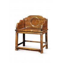 JUWOODEN CHAIR WITH SOLID WOODEN RAILING