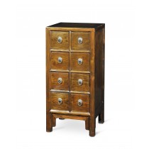 JUWOODEN EIGHT DRAWERS MEDICINE CHEST