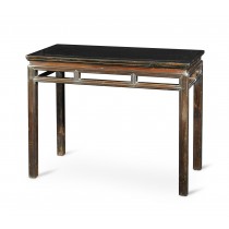 ORIGINAL PATINA BLACK WOOD SIDE TABLE 