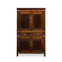 AN ORIGINAL PATINA TWO SECTION CABINET