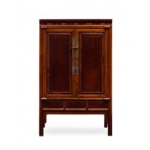 AN ORIGINAL PATINA ELM WOOD CABINET