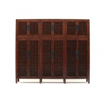 JUWOODEN DOUBLE LATTICE DOORS CABINET 