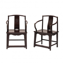 A PAIR OF SOUTHERN OFFICIAL HAT'S ARMS CHAIR