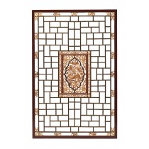 ELM WOOD CANOPY PANEL WITH GOLD LEAF