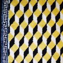 Tibetan rug with geometric design