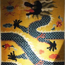 Tibetan Rug with dragon design
