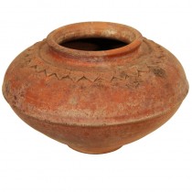 A Pottery Urn with low relief
