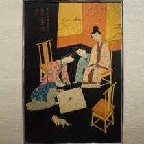 Jin Ping Mei lacquer painting