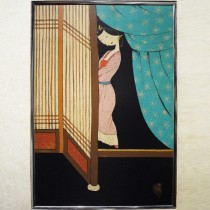 Jin Ping Mei lacquer painting