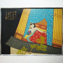 Jin Ping Mei lacquer painting