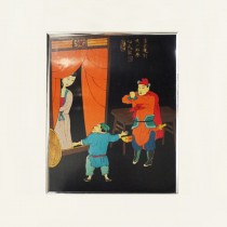 Jin Ping Mei lacquer painting