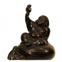 Japanese bronze seated figuer of Daikoku