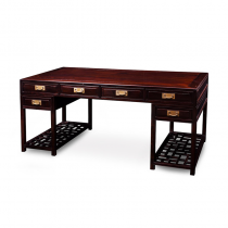 ZITAN PARTNER DESK WITH TWEVEL DRAWERS