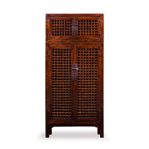 JUWOODEN SQUARE LATTICE DOORS COMPOUND CABINET