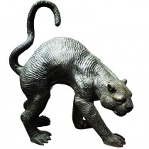 Bronze staning figure of Jaguar