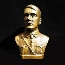 Bronze figure of Hitler head bust